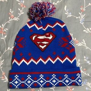DC Comics Blue and Red Superman Kids Hat